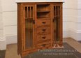 Danforth Display Bookcase with Seedy Glass and Drawers