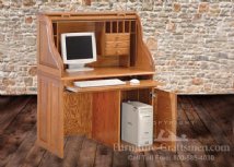 Graham Mountain Single Pedestal Rolltop Desk