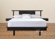 Amatto Platform Bed -  with Floating Drawers