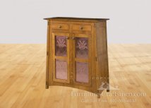 Aspen Double Cabinet with Copper Panels
