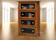 Aurora's Peak  Bookcase Cabinet