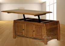 Aurora's Peak Lift Top Enclosed Coffee Table