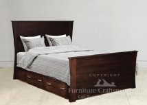 Avenue Nine Bed with Storage Rails