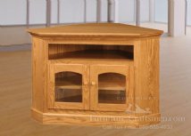 Barlow Road  Open Shelf Corner Media Console