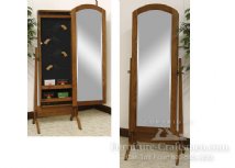Bishop Creek Gun Cabinet Cheval Mirror Handcrafted From Solid Wood