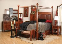 Boise River Bedroom Collection with Bonita Leather Panel Bed