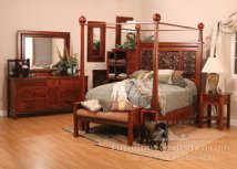 Boise River Bedroom Collection with Bonita Tin Panel Bed