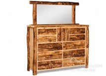 Breckenridge Rustic 10-Drawer Dresser with Mirror