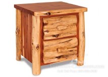 Breckenridge Rustic 2-Drawer Nightstand (Slab Front)