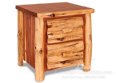 Breckenridge Rustic 2-Drawer Nightstand (Slab Front)