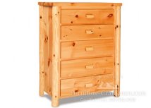 Breckenridge Rustic 5-Drawer Chest (Plain Front)