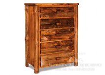 Breckenridge Rustic 5-Drawer Chest (Slab Front)