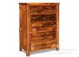 Breckenridge Rustic 5-Drawer Chest (Slab Front)