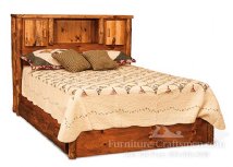 Breckenridge Rustic Bookcase Bed with 3-Storage Drawers
