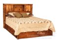 Breckenridge Rustic Bookcase Bed with 3-Storage Drawers