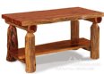 Breckenridge Rustic Coffee Table with Shelf