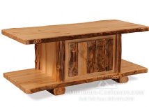 Breckenridge Rustic Coffee Table with Slab Door