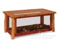 Breckenridge Rustic Glass Coffee Table