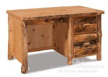 Breckenridge Rustic Single Pedestal Desk