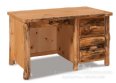 Breckenridge Rustic Single Pedestal Desk