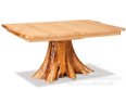 Breckenridge Rustic Stump Leaf Dining Table