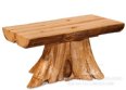 Breckenridge Rustic Stump Half Log Coffee Table