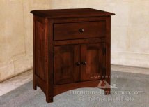 Cabot River 1-Drawer 2-Door Tall Nightstand