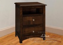 Cabot River 2-Drawer Nightstand with Opening