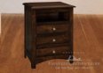 Cabot River 3-Drawer Nightstand with Opening