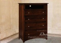 Cabot River 4-Drawer Tall Media Chest