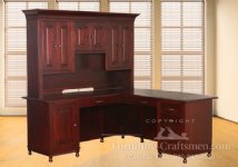 Cameron L-Shaped Desk with Hutch