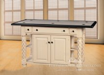 Capistrano Kitchen Island with Diamond Legs