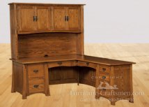 Carthage Extra-Deep Corner Desk & Hutch