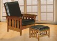 Cumberland Pass Slat Morris Chair & Footstool