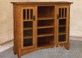 Danforth Open Display Bookcase with Seedy Glass