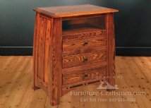 Dutton Falls 3-Drawer Nightstand With Opening