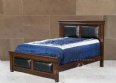 Egret Point Bed with Leather Panels
