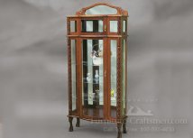 Ellis Bonnet Top Curio Cabinet