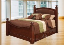 Fairmount Leather Panel Bed