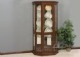 Georgetown Angled 1-Door Glass Base Curio Cabinet