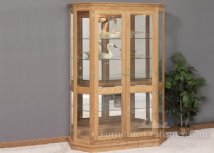 Georgetown Angled 2-Door Glass Base Curio Cabinet