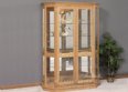 Georgetown Angled 2-Door Glass Base Curio Cabinet