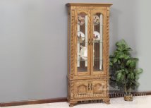 Georgetown Carved Rope Curio Cabinet