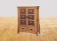 Inverness Double Cabinet with Copper Panels