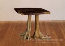 Jackson Gulch End Table with Stump Base