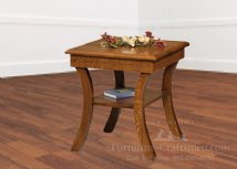 Logan Lake Curved Leg Open End Table