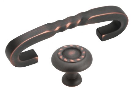 Oil Rubbed Bronze A1584-ORB 3 inch CC & A1585-ORB 1-25 inch dia