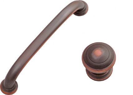 Oil Rubbed Bronze Highlighted A2282-OBH 128mm CC & P2283-OBH 1-25 inch dia