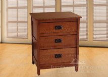 Okanogan 24" Wide 3-Drawer Nightstand