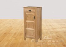 Owens Valley 50" High Cabinet 1-Door 1-Drawer with Wood Panels